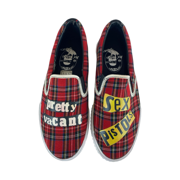 Draven Sex Pistols Vacant Tartan Slip-Ons Men&