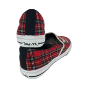 Draven Sex Pistols Vacant Tartan Slip-Ons Men's Shoes
