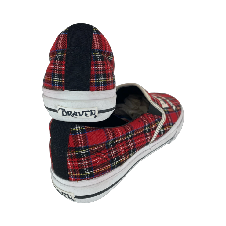 Draven Sex Pistols Vacant Tartan Slip-Ons Men&