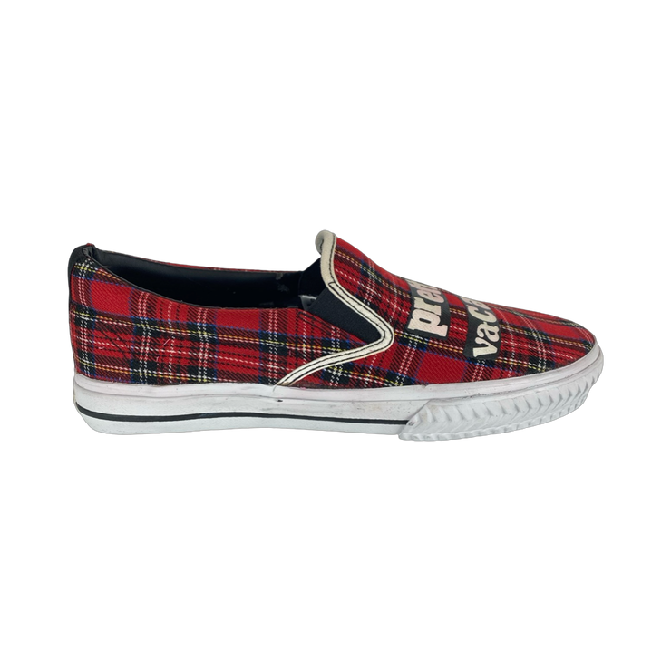 Draven Sex Pistols Vacant Tartan Slip-Ons Men&
