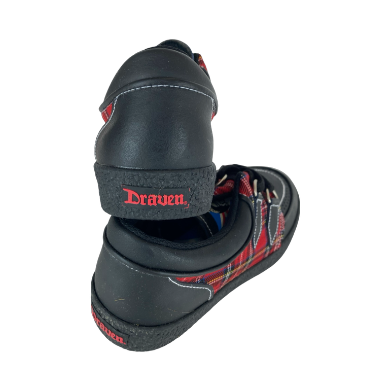 Draven Tartan Red Plaid Creepers Men's Shoes