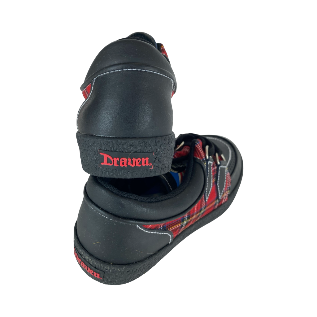 Draven Tartan Red Plaid Creepers Men's Shoes