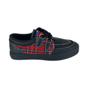 Draven Tartan Red Plaid Creepers Men's Shoes