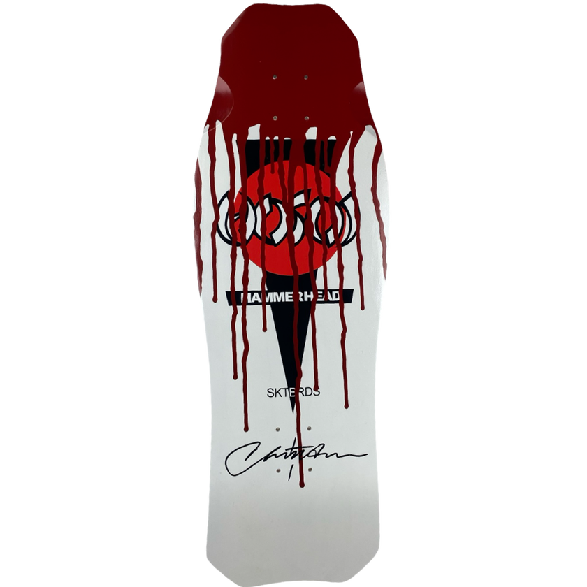 Hosoi "Bloody" White Halloween 2024 OG Hammerhead Signed– 10.5"x31"