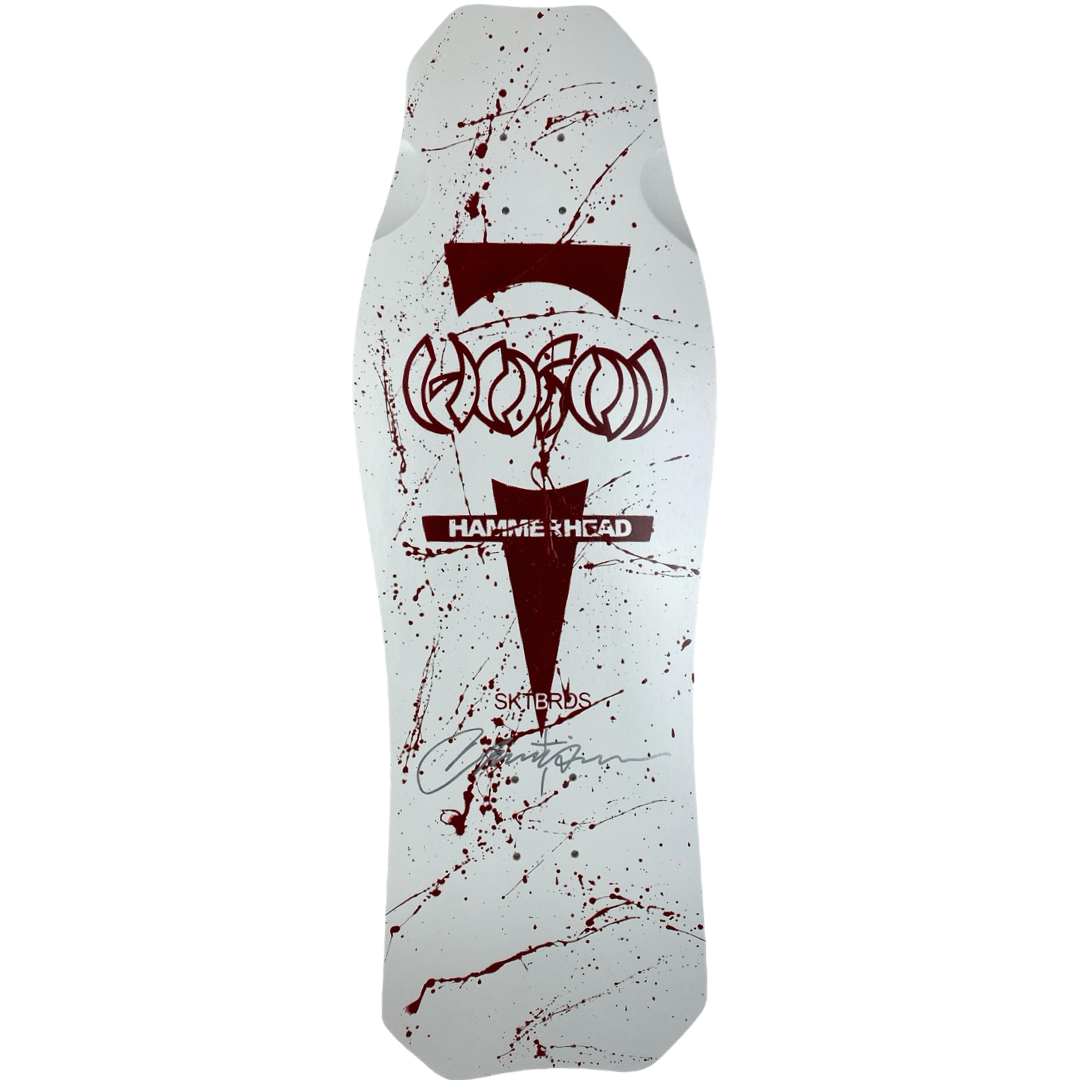 Hosoi Limited Halloween 2022 Bloody White OG Hammerhead Signed – 10.5