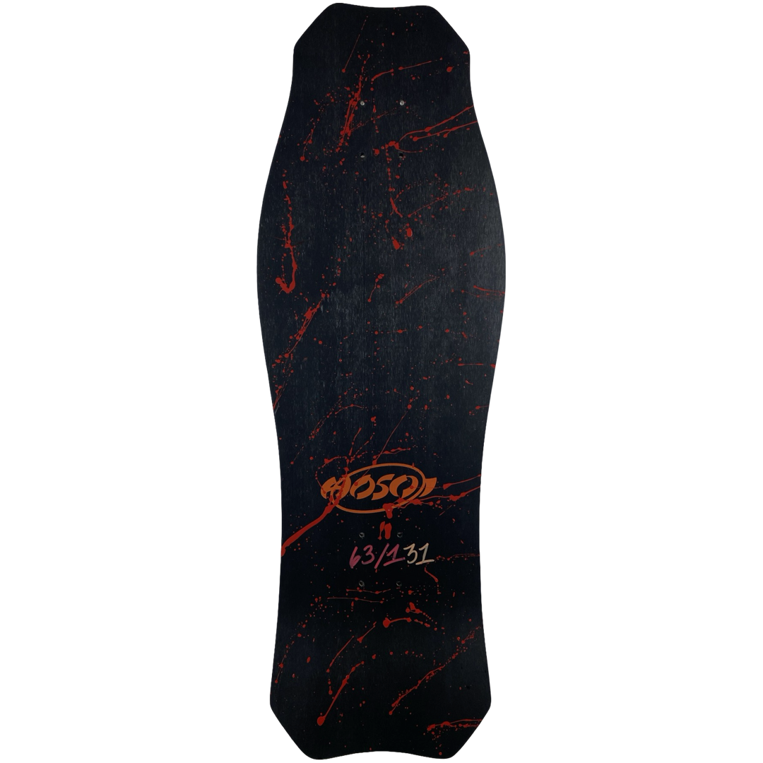 Hosoi Limited Halloween 2022 Bloody MATTE BLACK OG Hammerhead Signed – 10.5