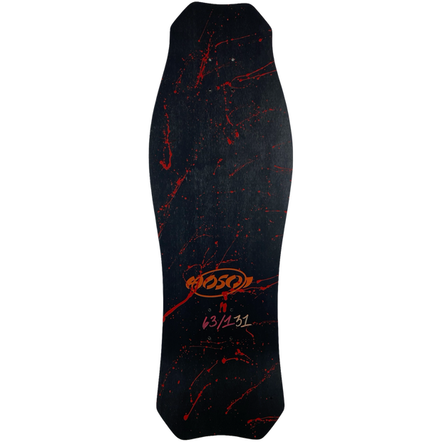 Hosoi Limited Halloween 2022 Bloody MATTE BLACK OG Hammerhead Signed – 10.5"x31"