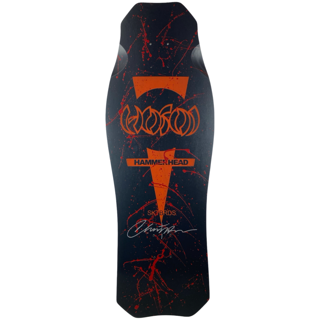Hosoi Limited Halloween 2022 Bloody MATTE BLACK OG Hammerhead Signed – 10.5