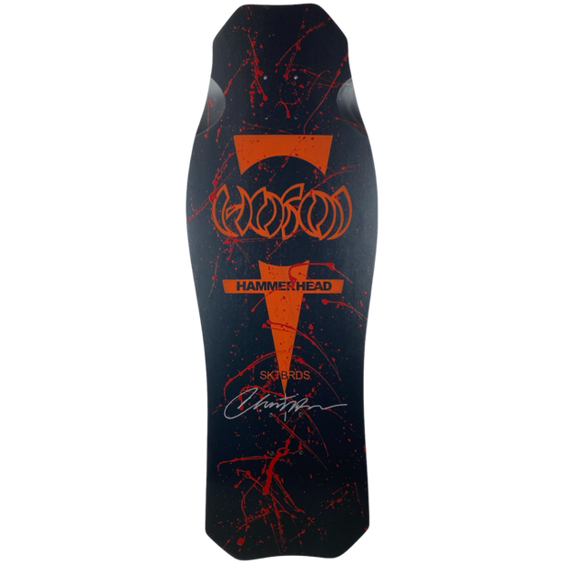 Hosoi Limited Halloween 2022 Bloody MATTE BLACK OG Hammerhead Signed – 10.5"x31"