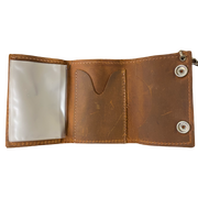 Men's Leather Chain Wallets