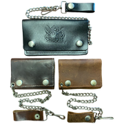 Men's Leather Chain Wallets
