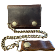 Men's Leather Chain Wallets
