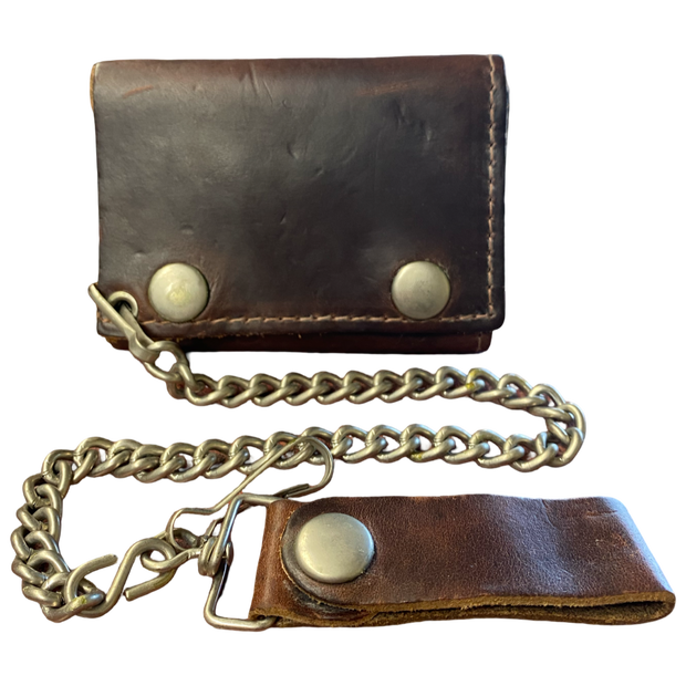 Men's Leather Chain Wallets