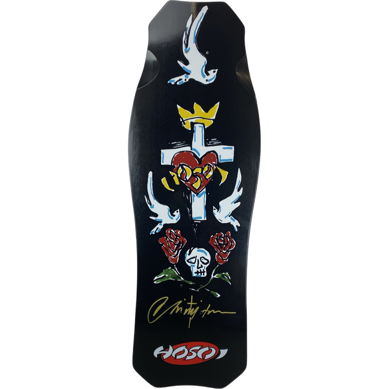 Hosoi O.G. Hammerhead Hybrid Deck Black- Signed 10.5" x 31"