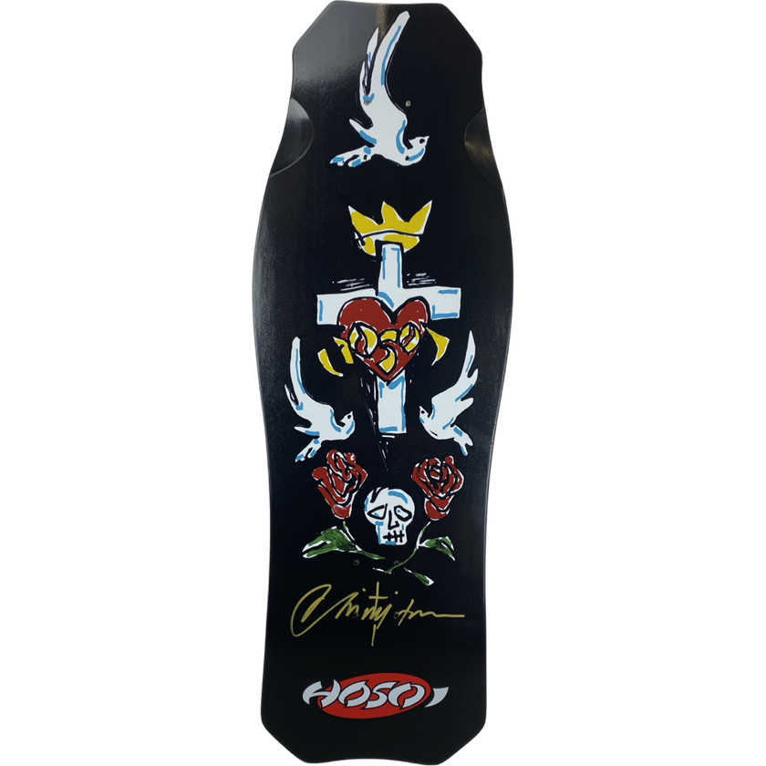 Hosoi O.G. Hammerhead Hybrid Deck Black- Signed 10.5" x 31"
