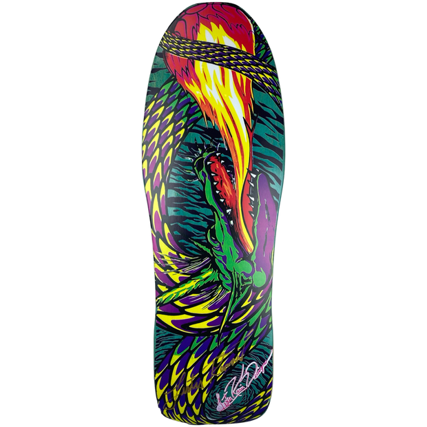 Tracker Deck Lester Kasai Fireball Signed- 10.625" x 31.75"