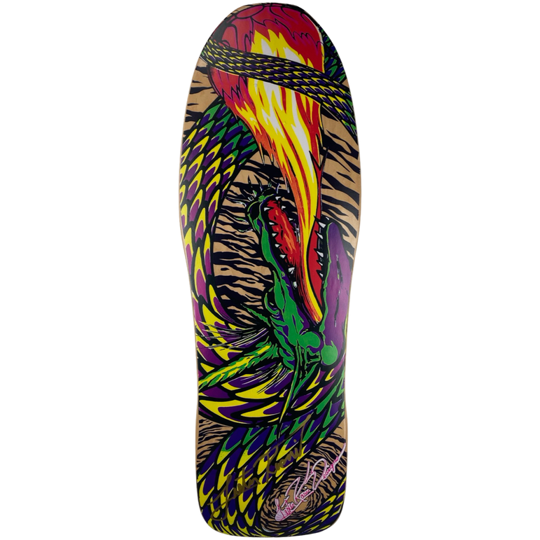 Tracker Deck Lester Kasai Fireball Signed- 10.625" x 31.75"