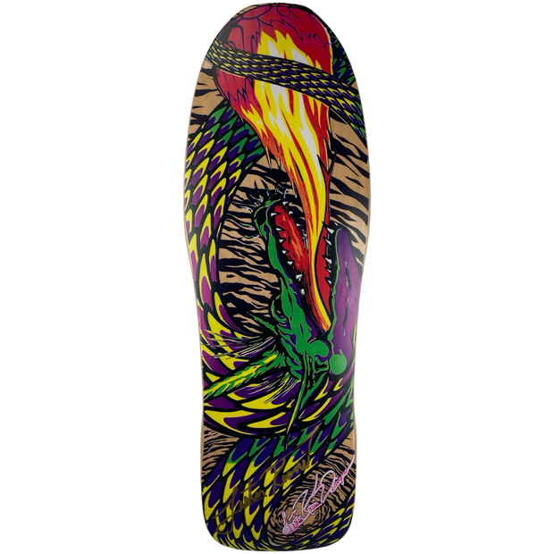 Tracker Deck Lester Kasai Fireball Signed- 10.625" x 31.75"