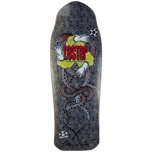 Tracker Deck Lester Kasai Twin Dragon Signed- 10.5" x30.625"