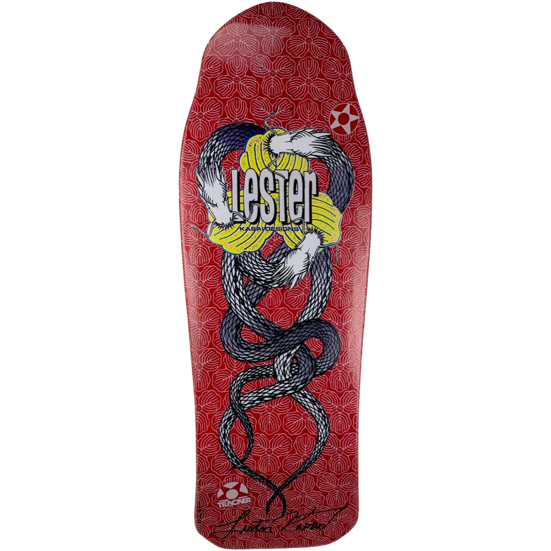 Tracker Deck Lester Kasai Twin Dragon Signed- 10.5