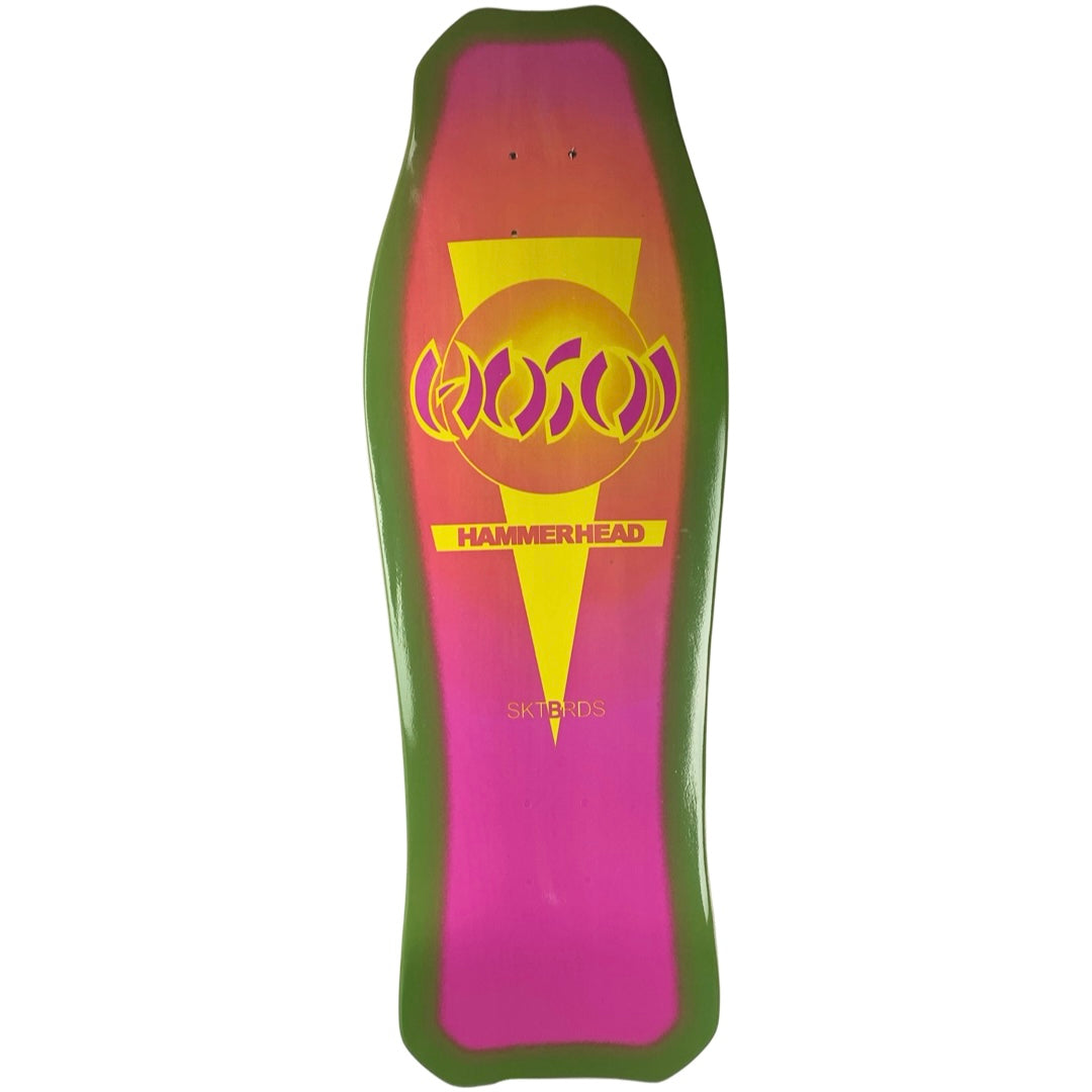 Hosoi Hammerhead Double Kick Sunburst Deck Pink / Purple - 10.25