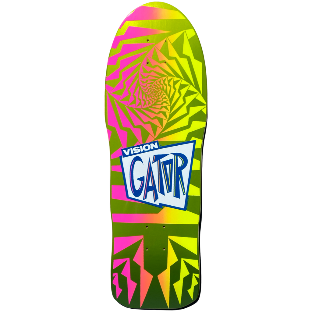Vision Gator II Skateboard Deck 状態：中古 Vision Gator II Complete Skateboard-Woodcut Art by Sean Starwars