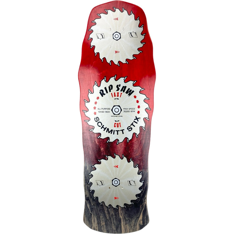 Schmitt Stix Ripsaw Limited Two Tone Red/Black Stain Deck - 10
