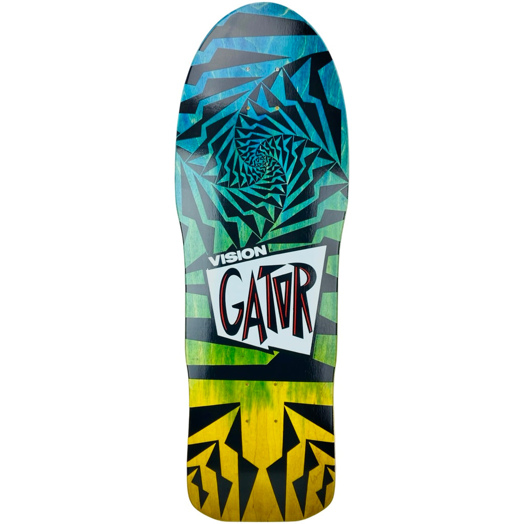Vision Gator II Limited Two Tone Blue/Yellow Stain Deck - 10.25