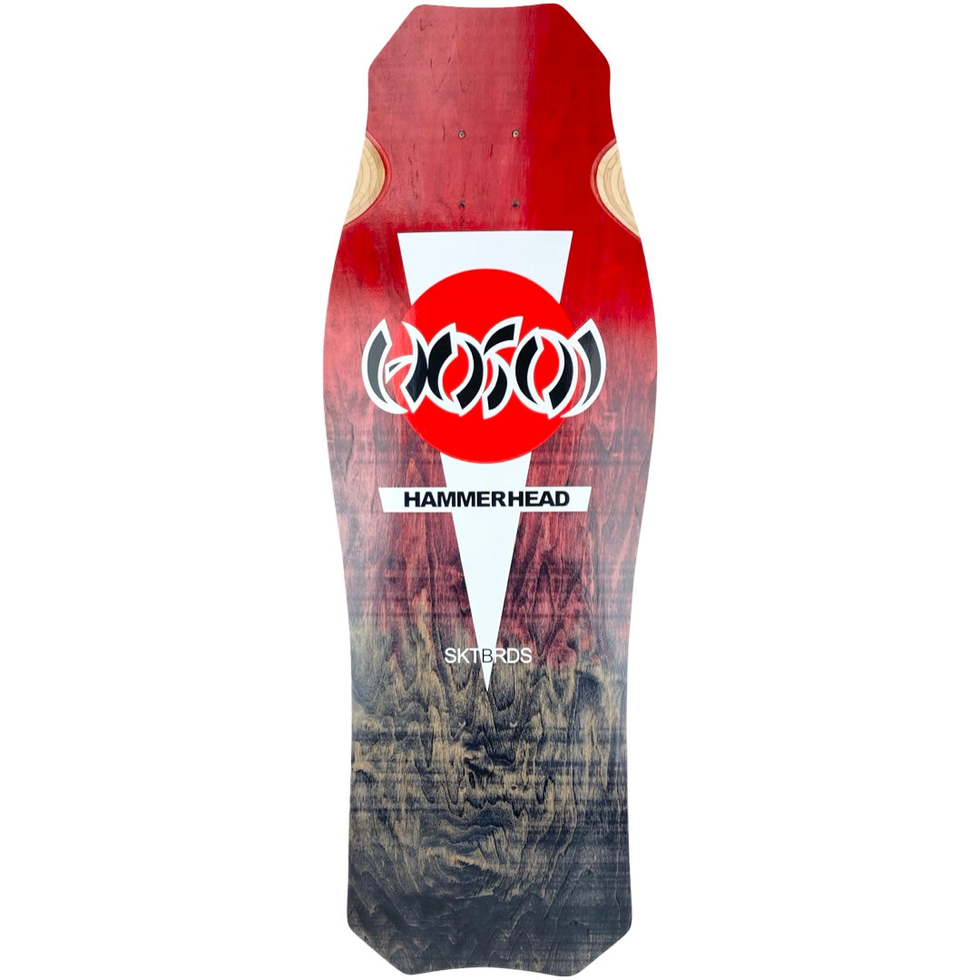 Hosoi O.G. Hammerhead Limited Two Tone Red/Black Stain Deck– 10.5
