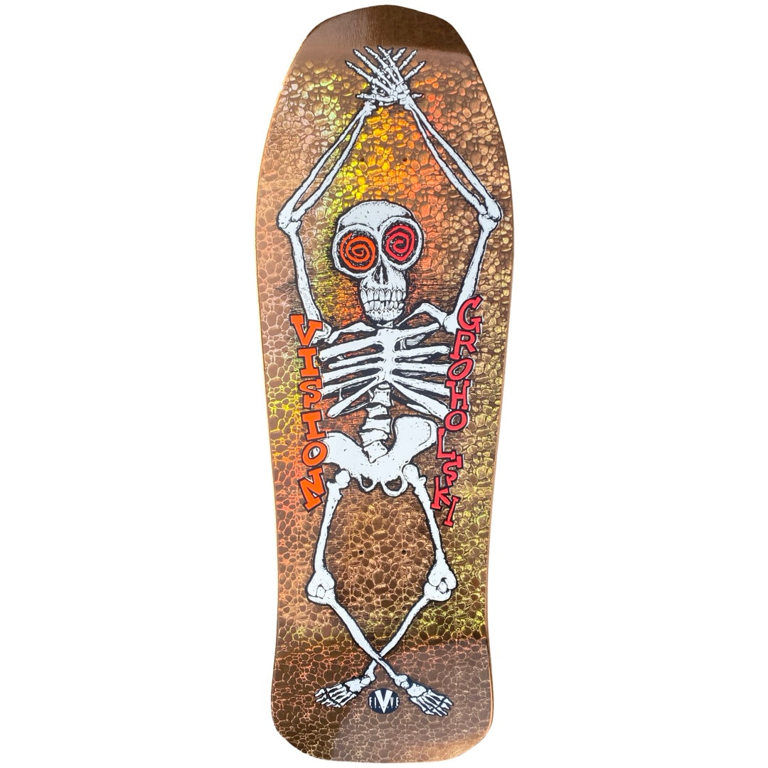 Vision Groholski Skeleton Limited Brown Scale Foil Deck - 10.25