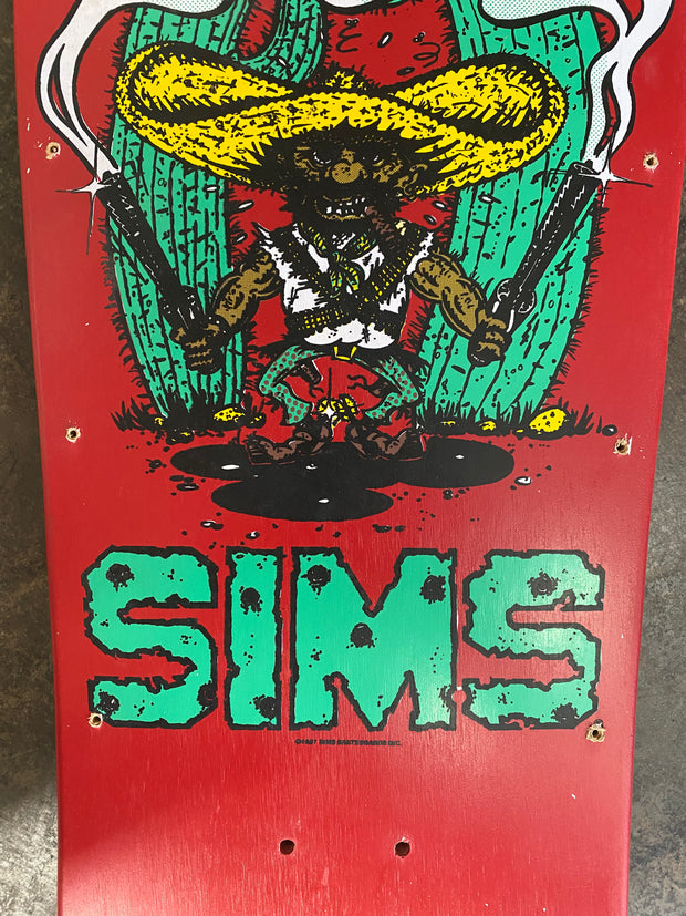 Original Sims Eric Nash Bandido Deck - Red - 10