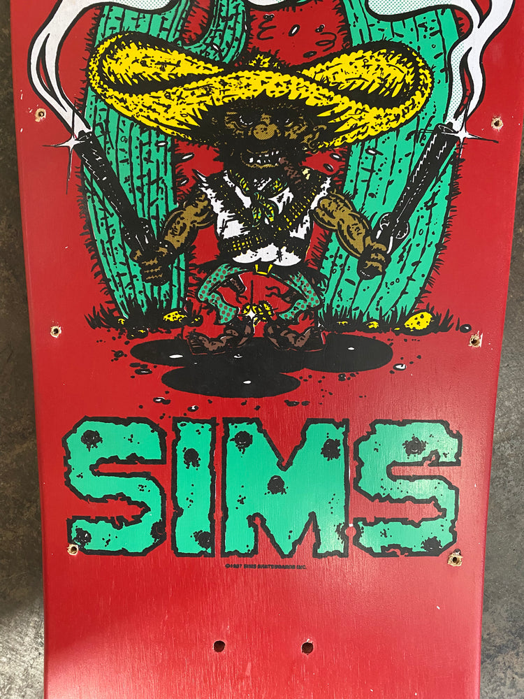 Original Sims Eric Nash Bandido Deck - Red - 10
