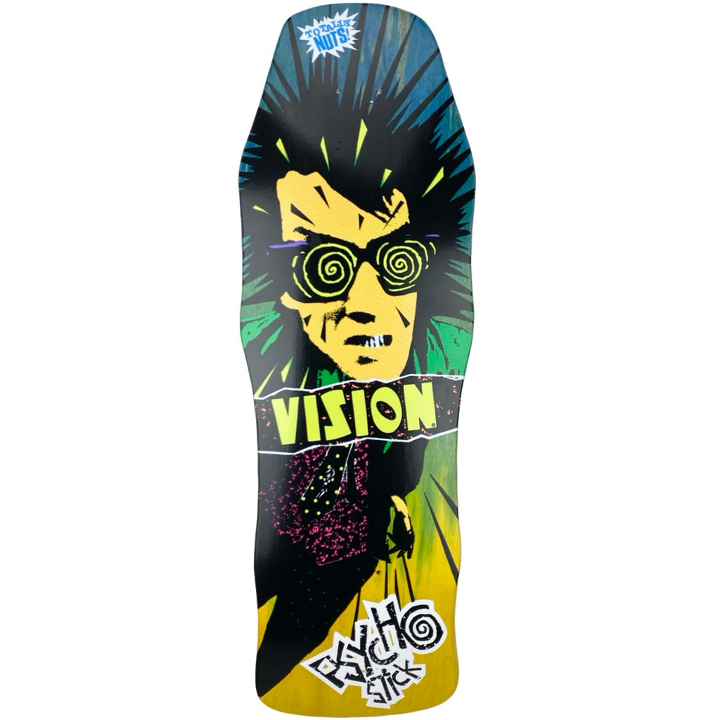 Vision Psycho Stick Limited Two Tone Blue/Yellow Stain Deck - 10