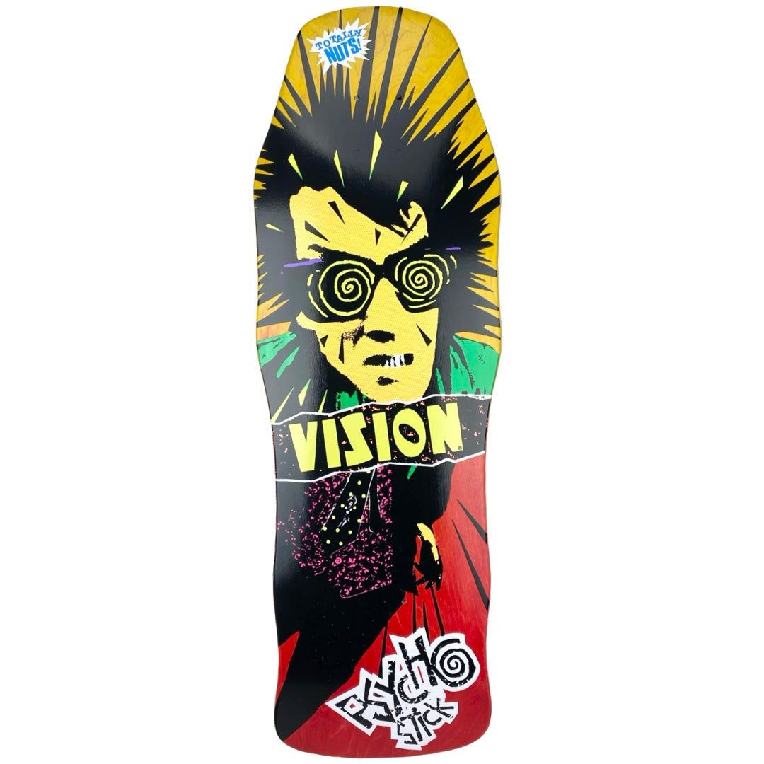 Vision Psycho Stick Limited Two Tone Yellow/Red Stain Deck - 10