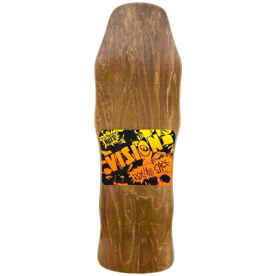 Vision Psycho Stick Limited Two Tone Yellow/Red Stain Deck - 10