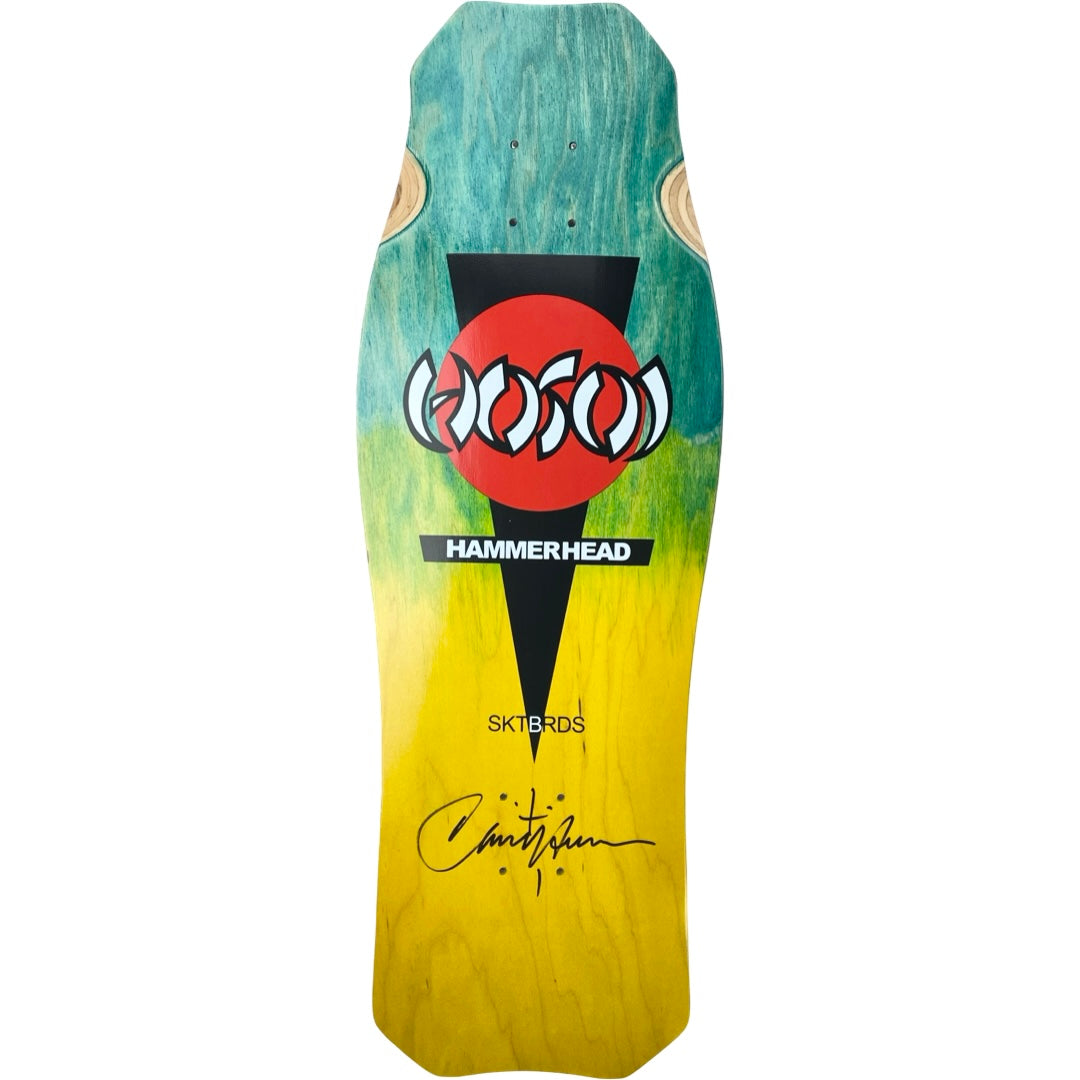 Hosoi O.G. Hammerhead Limited Two Tone Blue/Yellow Stain Deck