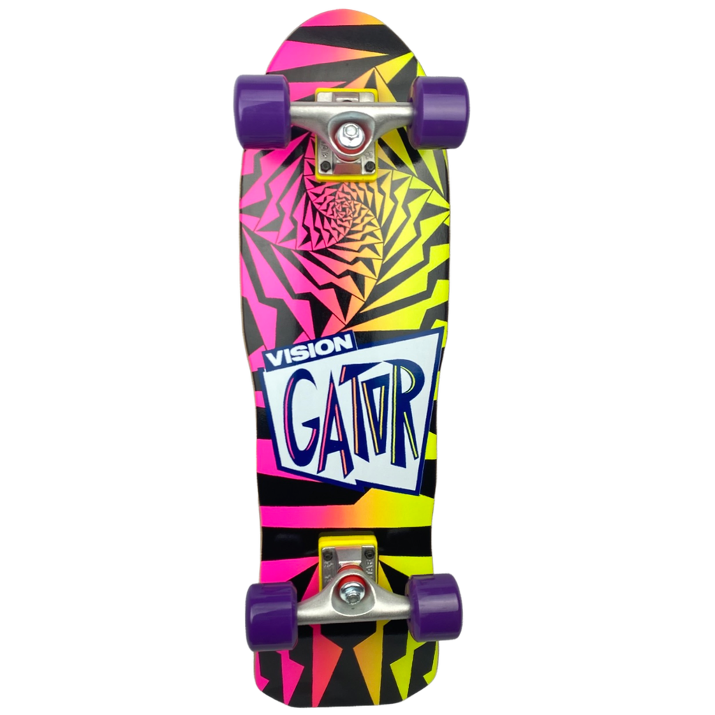 Vision Gator II Mini Cruiser Complete Black Fade - 8 Vision Gator II Mini Cruiser Complete Black Fade - 8
