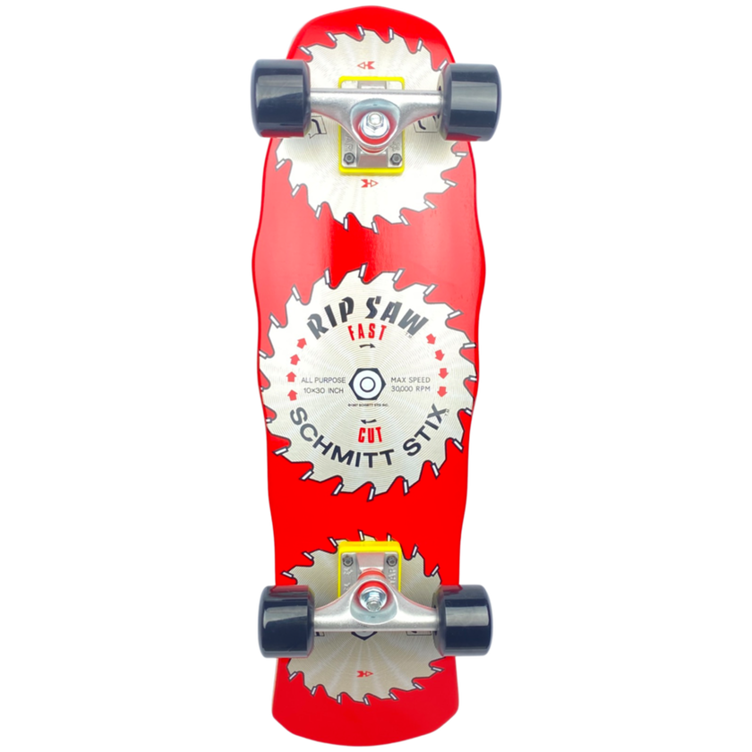Schmitt Stix Ripsaw Mini Cruiser Complete Red - 8.75" x 28.4"