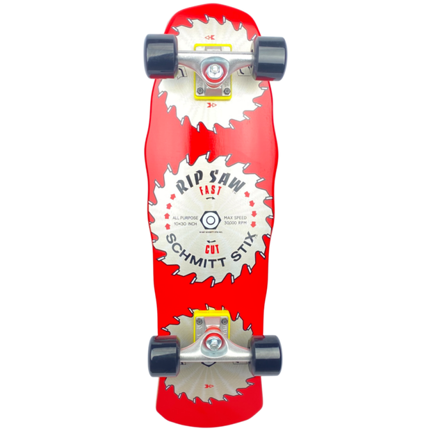 Schmitt Stix Ripsaw Mini Cruiser Complete Red - 8.75" x 28.4"