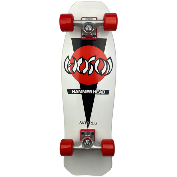 Hosoi Skateboards Hammerhead Mini Cruiser Complete White – 8.5" x 28"