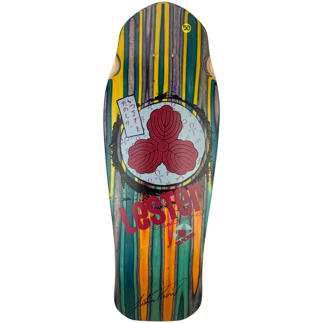 Tracker Lester Kasai Signed Oak Leaf Swirl -#50 Limited Deck - 10