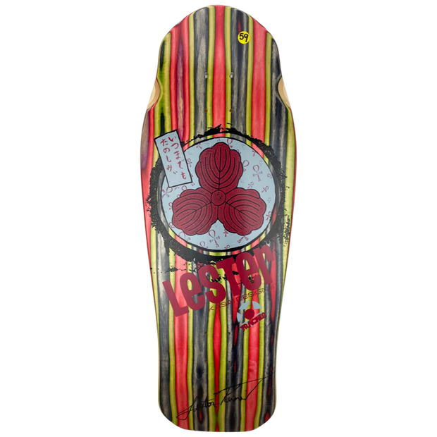 Tracker Lester Kasai Signed Oak Leaf Swirl -#59 Limited Deck - 10 3/8" x 30.5"
