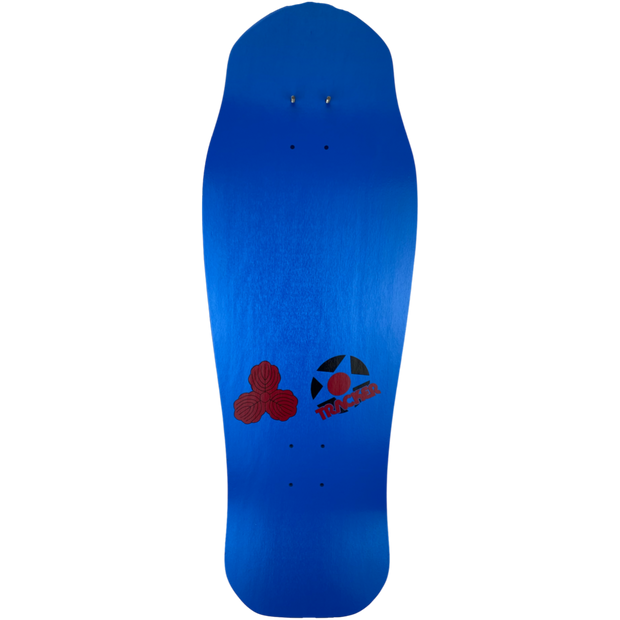Tracker SIGNED Lester Kasai Oak Leaf- Blue Deck- 10 3/8" x 30.5"