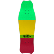 Hosoi Hammerhead Double Kick RASTA Complete Skateboard- 10.25"x31"