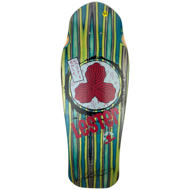 Tracker Lester Kasai Signed Oak Leaf Swirl -#53 Limited Deck - 10 3/8" x 30.5"