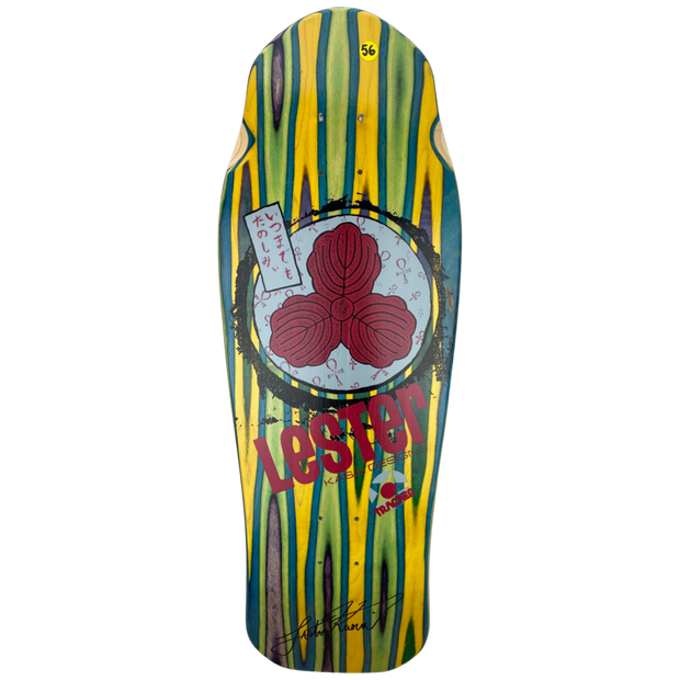 Tracker Lester Kasai Signed Oak Leaf Swirl -#56 Limited Deck - 10 3/8" x 30.5"