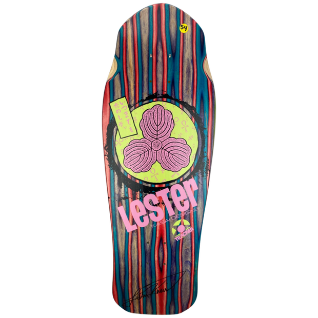 Tracker Lester Kasai Signed Oak Leaf Swirl -#54 Limited Deck - 10 3/8" x 30.5"