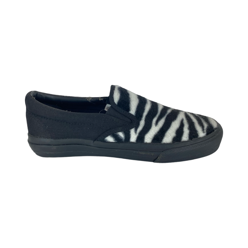 Draven Zebra Fur Slip-Ons Men's Shoes