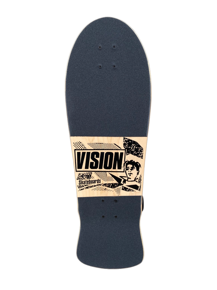 VISION ORIGINAL MG COMPLETE SKATEBOARD-WOODCUT ART BY SEAN