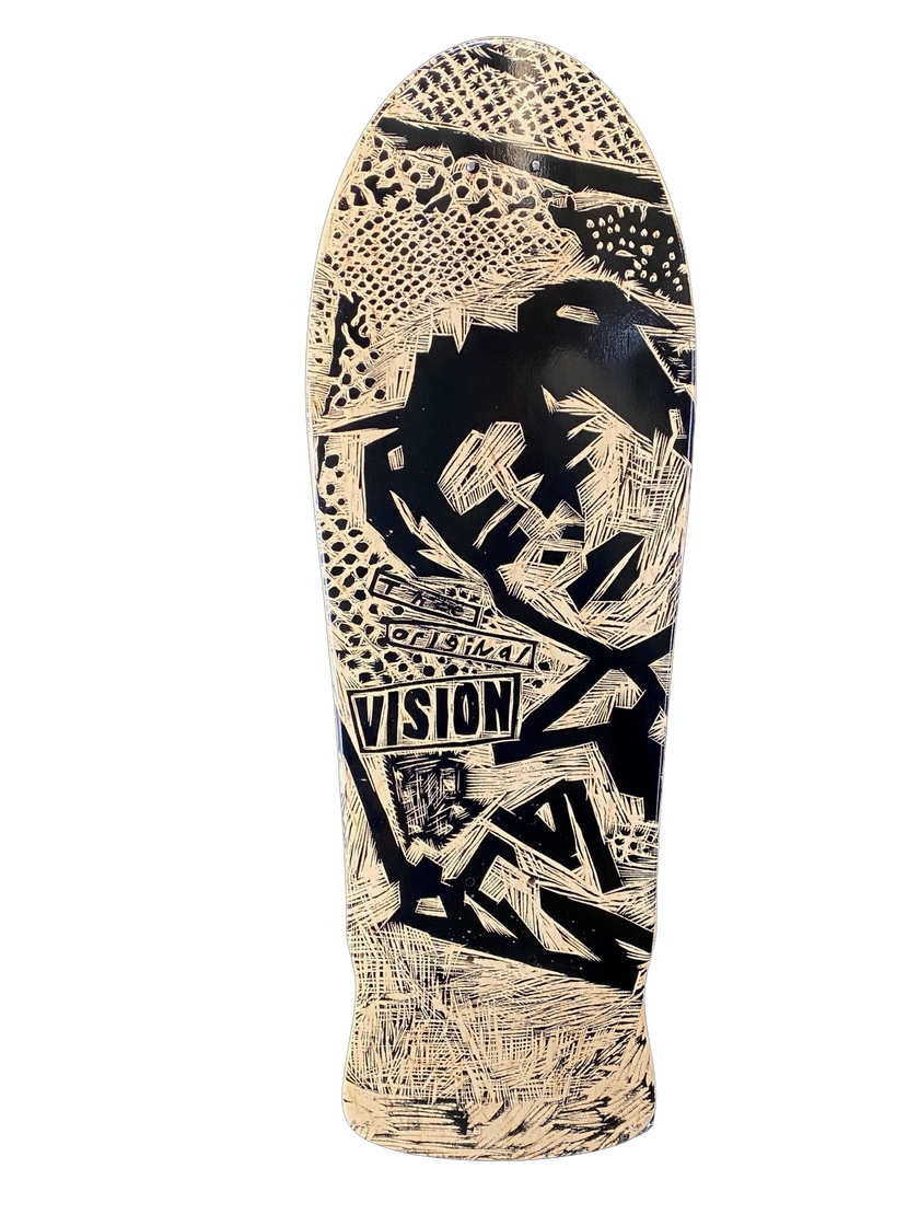 VISION ORIGINAL MG DECK-WOODCUT ART BY SEAN STARWARS- 10"x30"